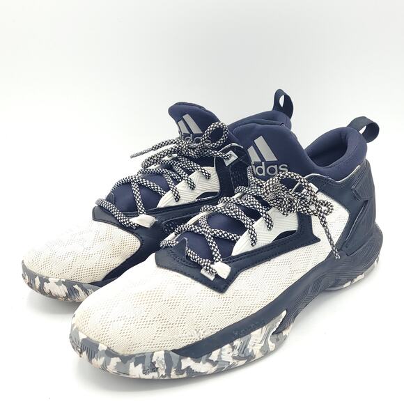Adidas D Lillard 2 White Camo B42376 Beige black men\'s size 9 main image 4